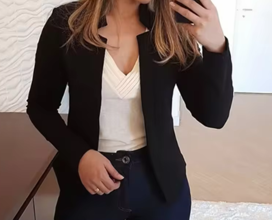 Stilren öppen blazer