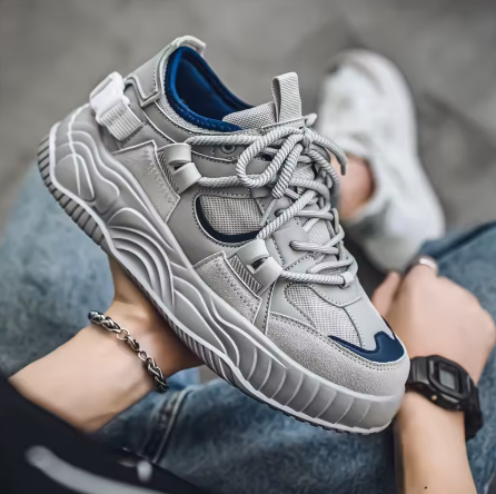 Grå Chunky Sneakers – Sportig & Modern Streetwear