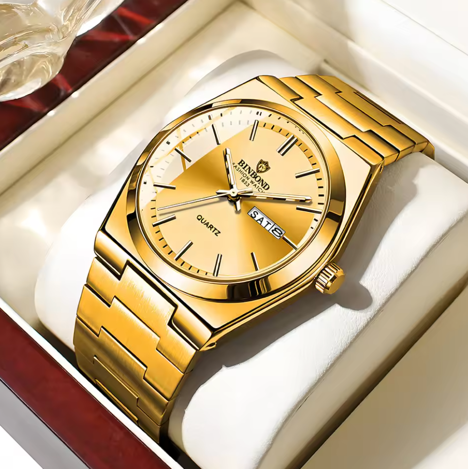 BINBOND Classic Quartz – Stilren elegans för varje tillfälle - Guld