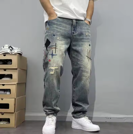 Multicolored - Baggy jeans