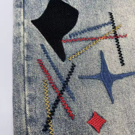 Multicolored - Baggy jeans