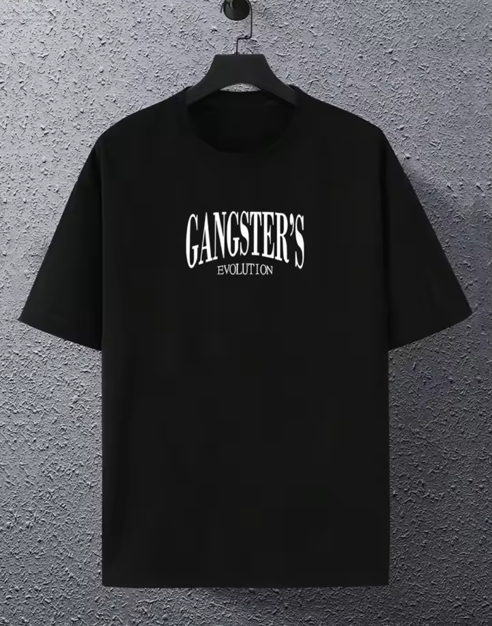 Gangsta tee - Svart