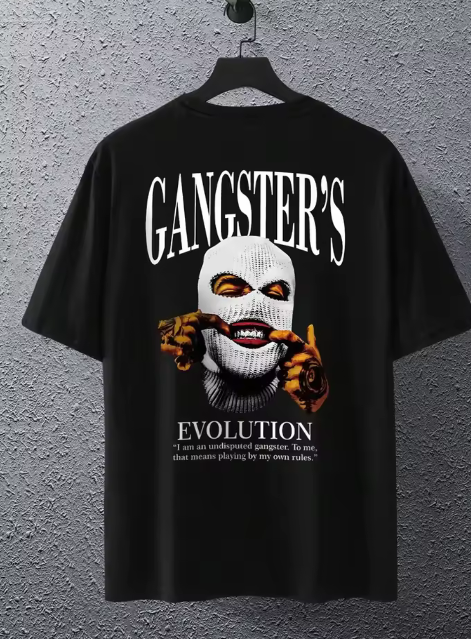 Gangsta tee - Svart