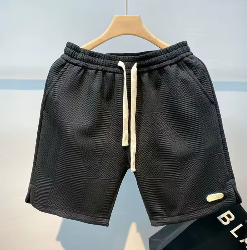 Stilrena Stickade Shorts - Svart