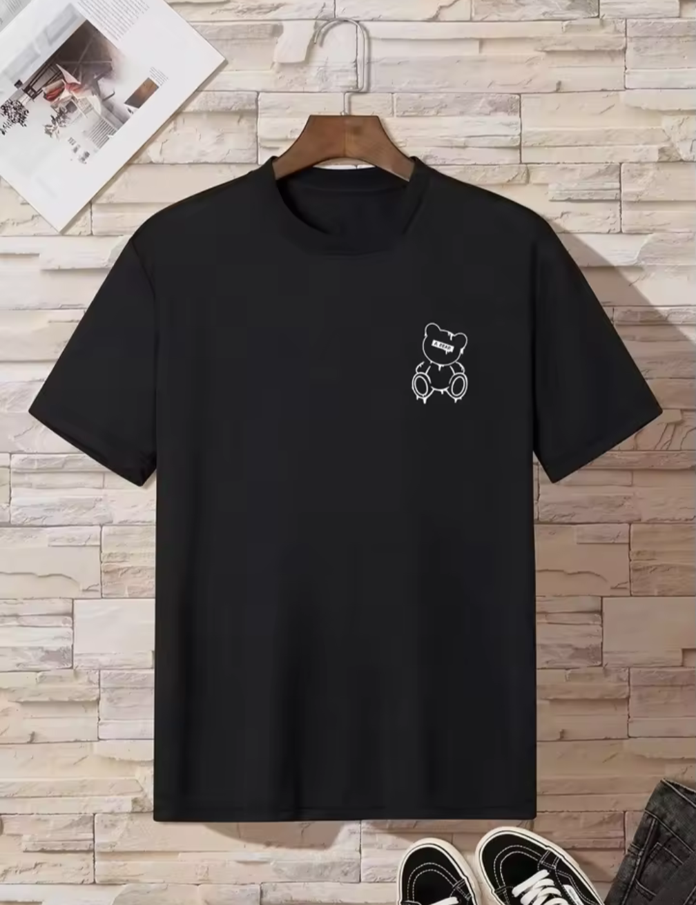 Oversized Nalle tee - Svart