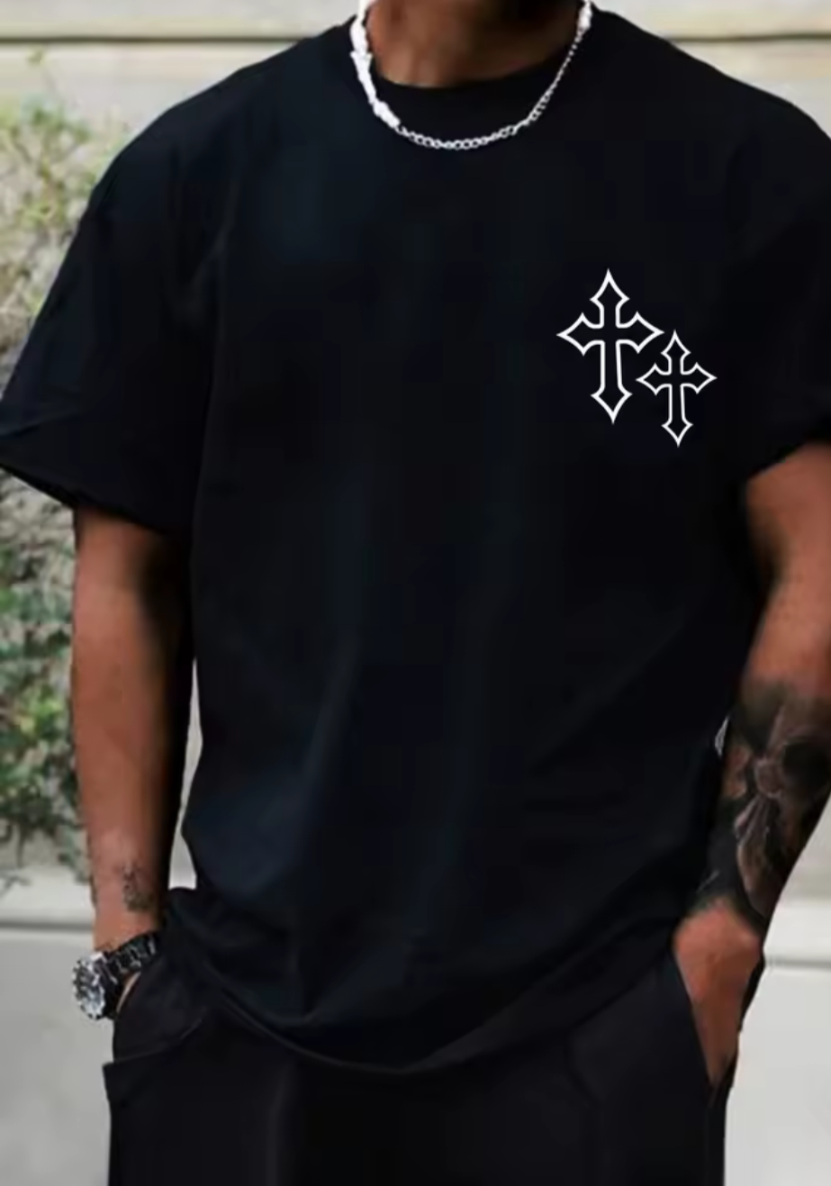 "Gotisk Cross tee"