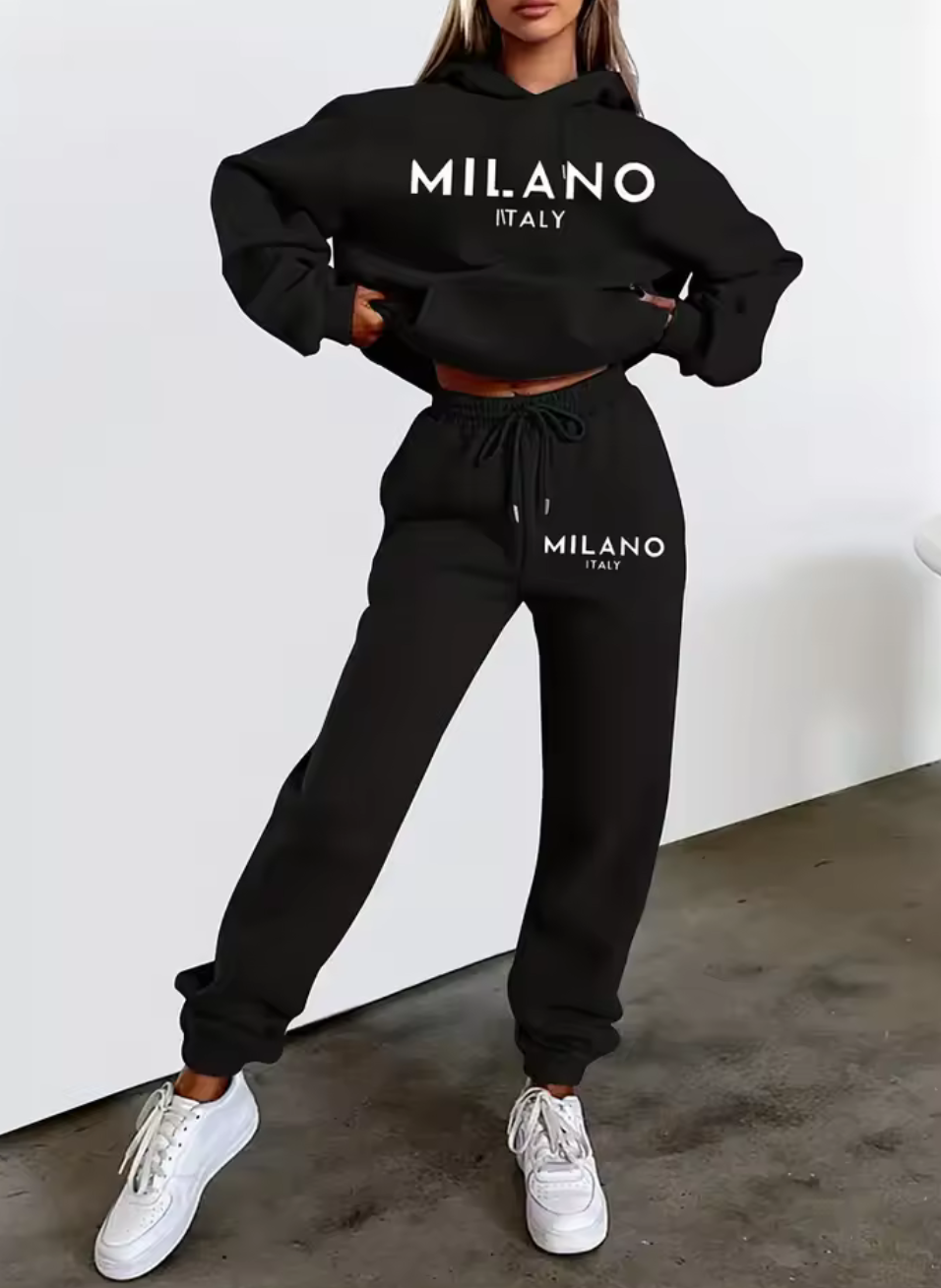 MILANO ITALY Hoodieset – Sportig stil möter italiensk elegans