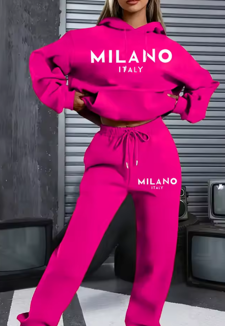 MILANO ITALY Hoodieset – Sportig stil möter italiensk elegans