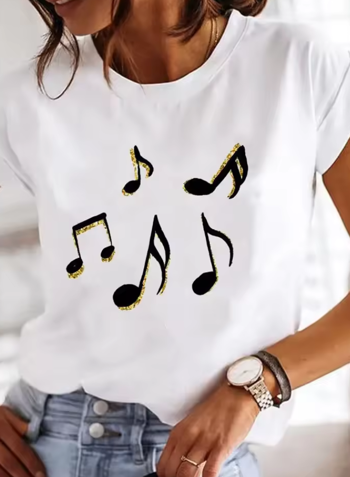 Musiknoter T-shirt