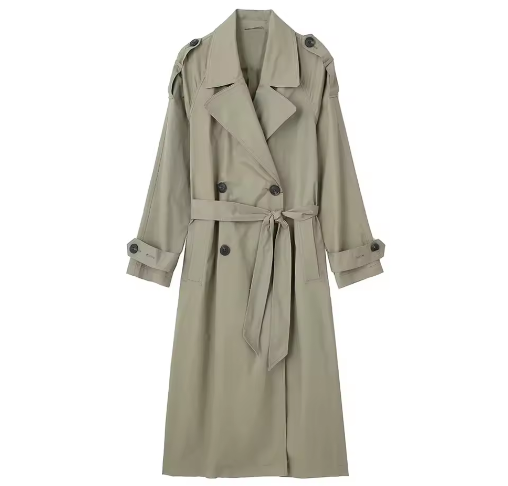 Klassisk Trenchcoat med Skärp
