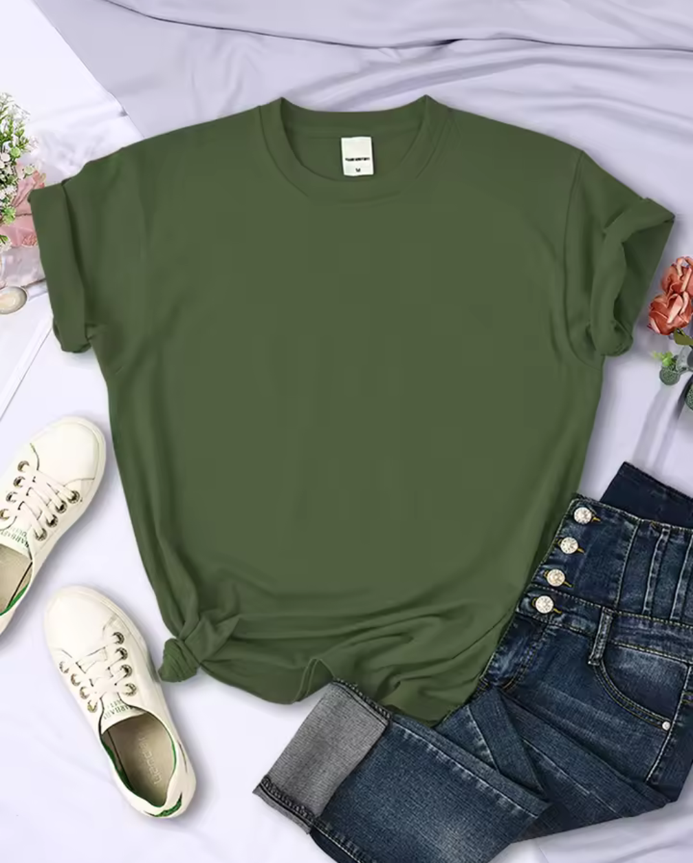 Klassisk Rundhalsad T-shirt – Din basfavorit
