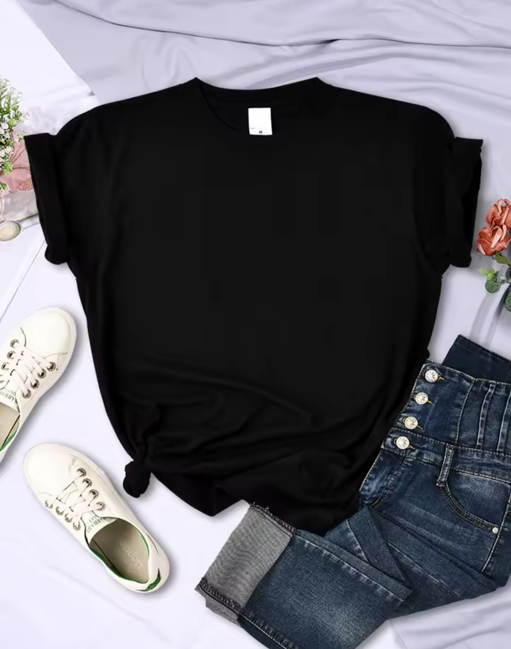 Klassisk Rundhalsad T-shirt – Din basfavorit