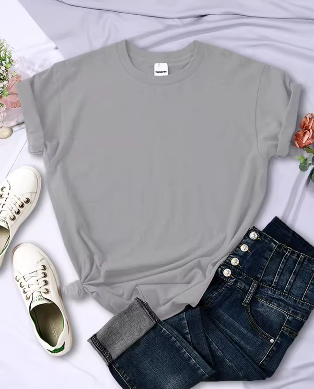 Klassisk Rundhalsad T-shirt – Din basfavorit