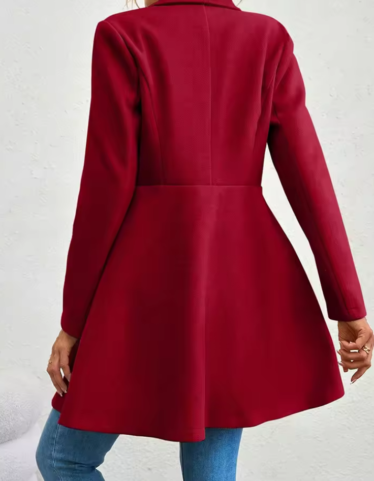 Kappa i ullmix med markerad midja – City Classic Coat
