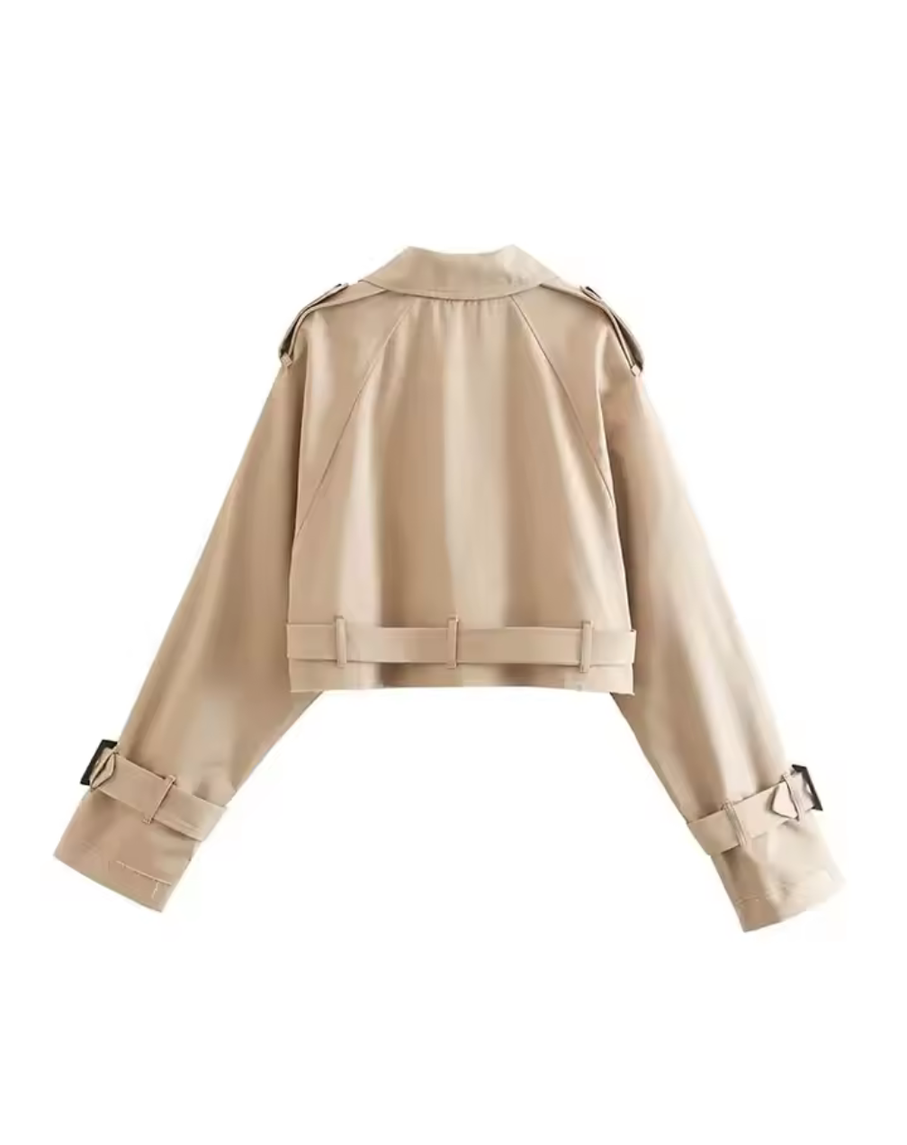 Kort trenchcoat – Beige