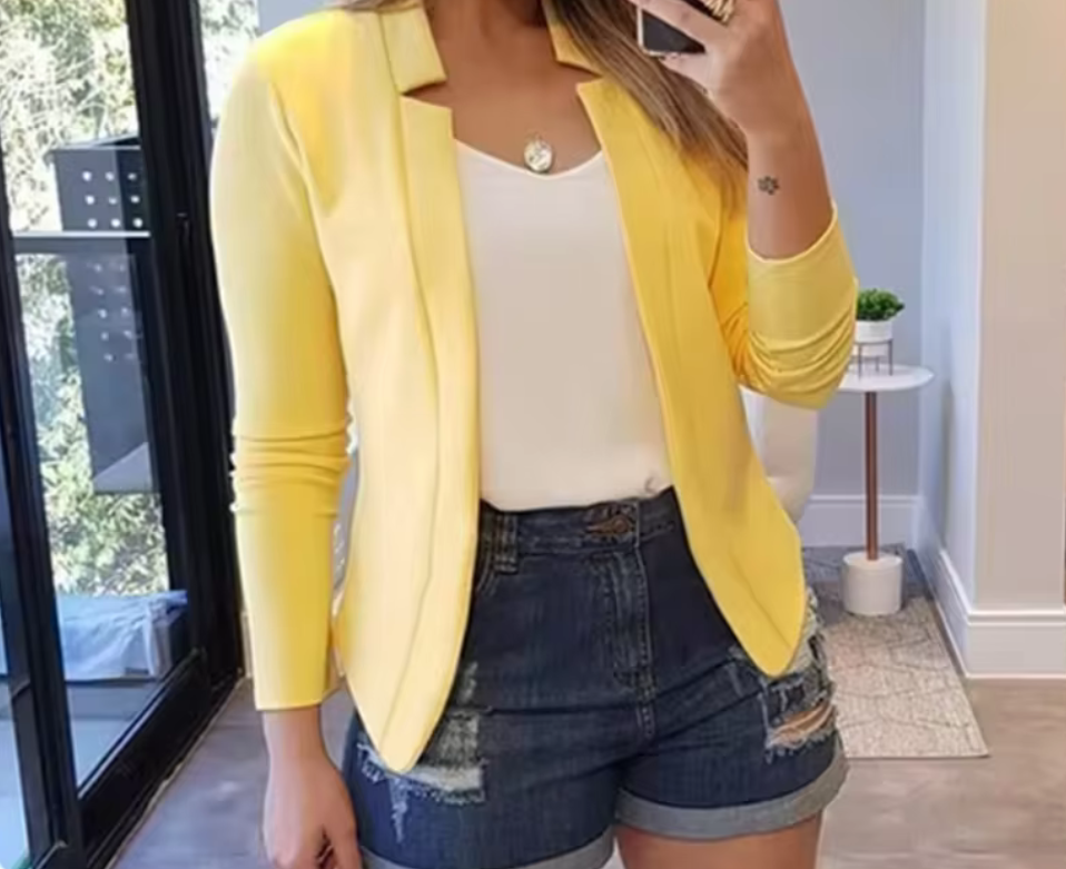 Stilren öppen blazer