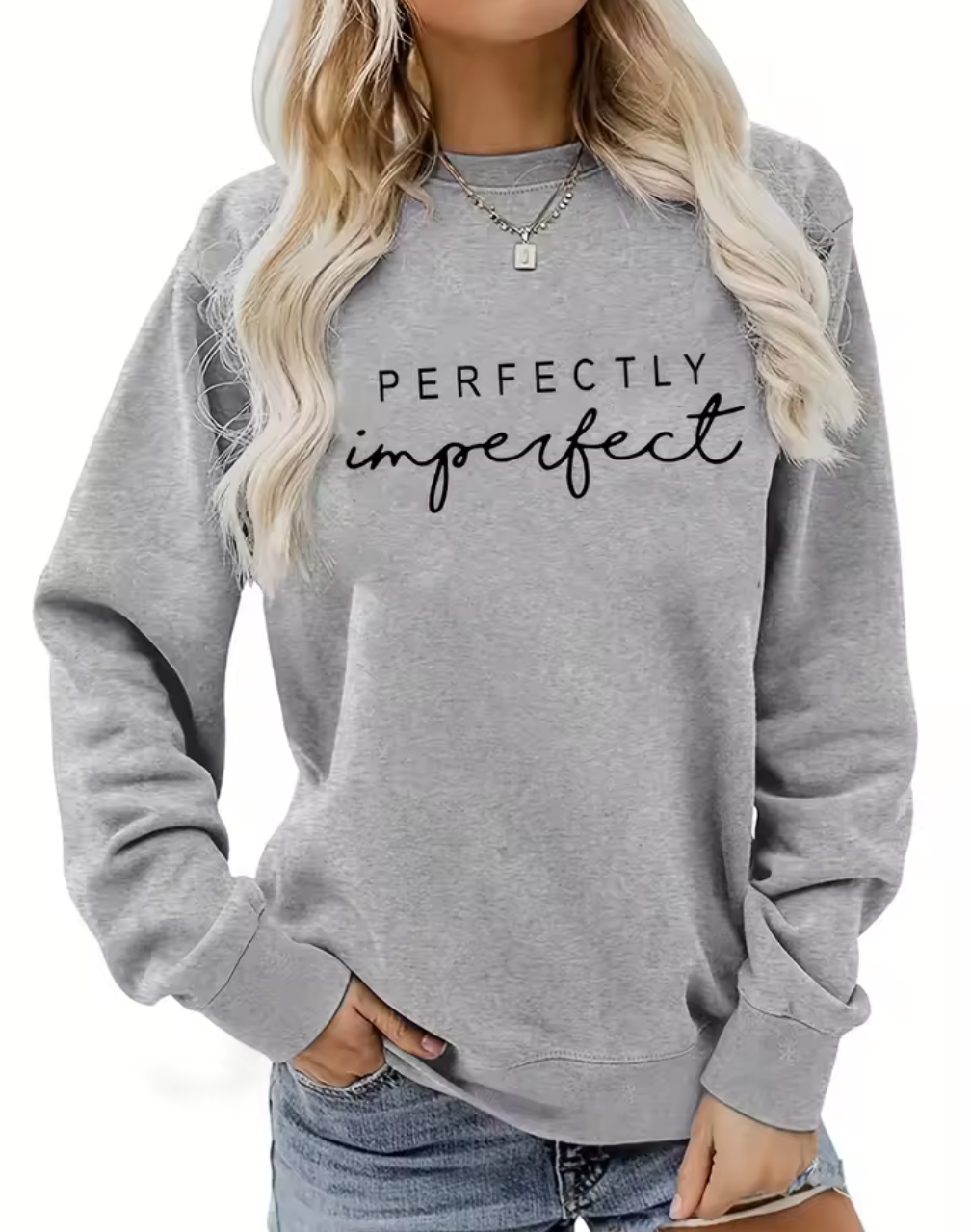 Perfectly Imperfect Sweatshirt – Statement med Stil
