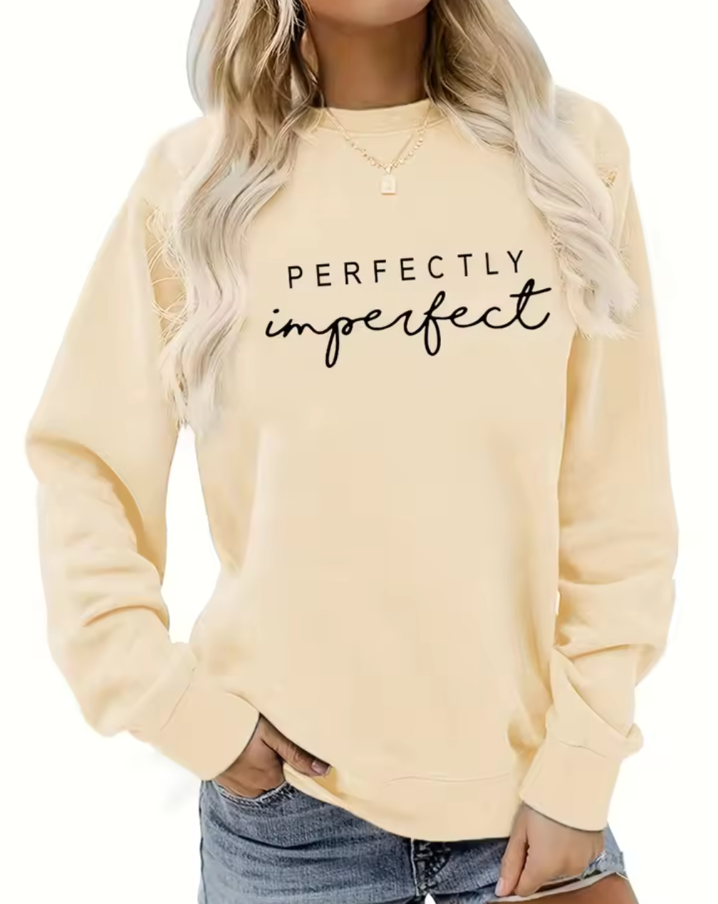 Perfectly Imperfect Sweatshirt – Statement med Stil