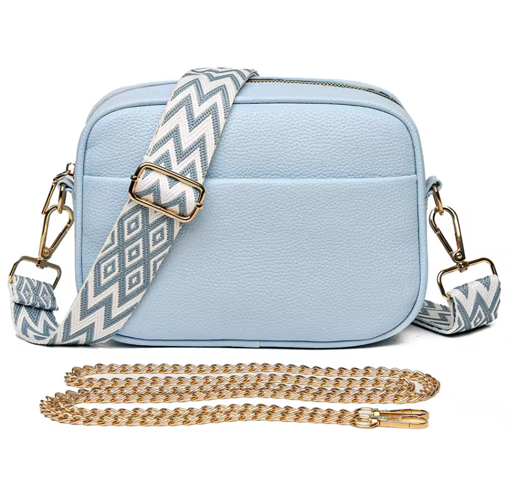 Färgglad crossbody-väska med valbar rem