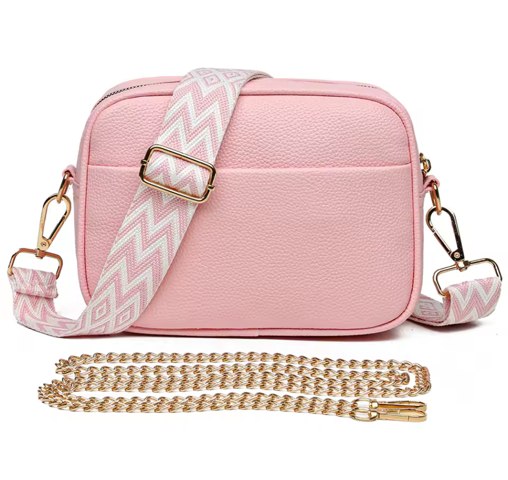 Färgglad crossbody-väska med valbar rem