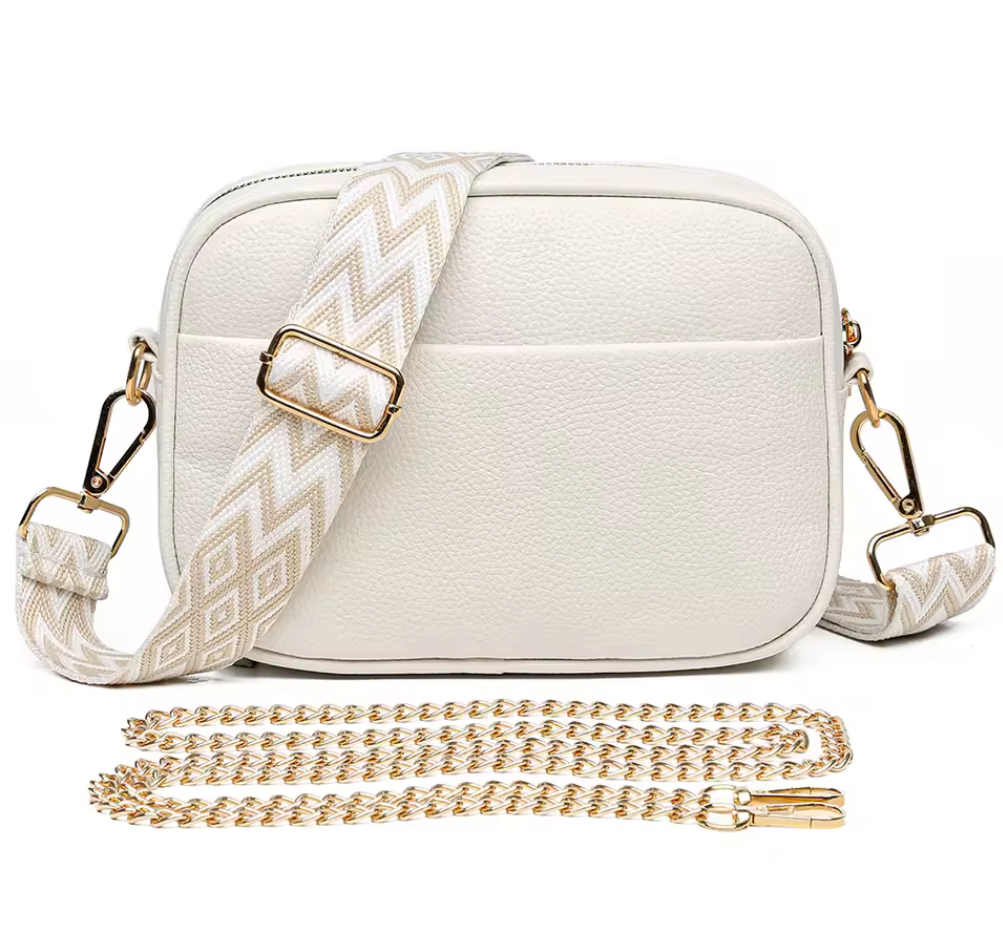 Färgglad crossbody-väska med valbar rem