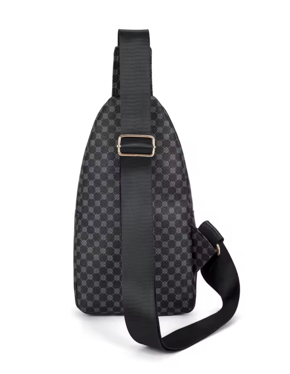 Monogram Crossbody Streetwear Bag – Svart/Brun