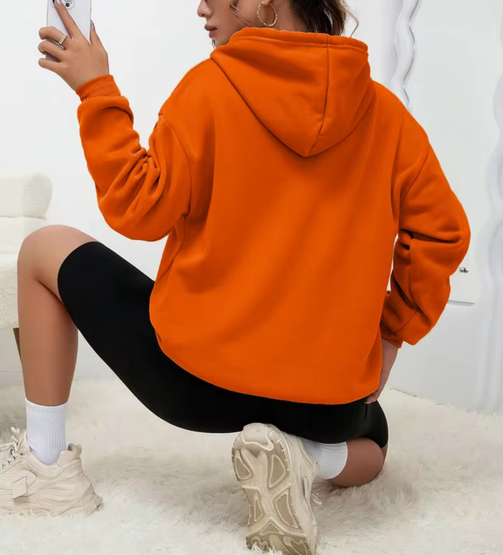 Klassisk hoodie med luva och magficka – flera färger