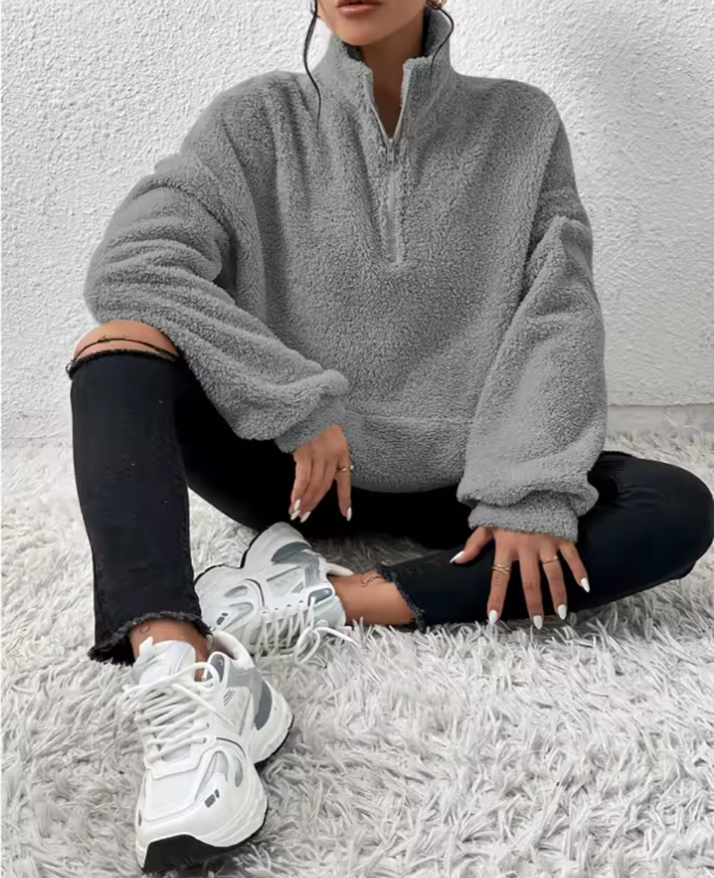Mysig fleece med dragkedja – för vardagslyx i varje ögonblick