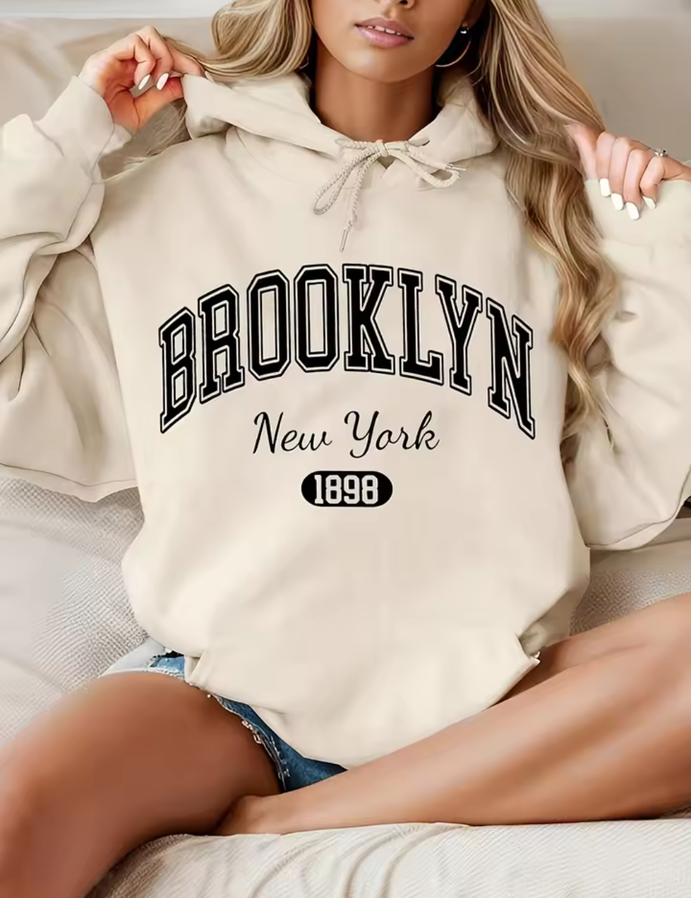 Oversize hoodie – BROOKLYN New York 1898