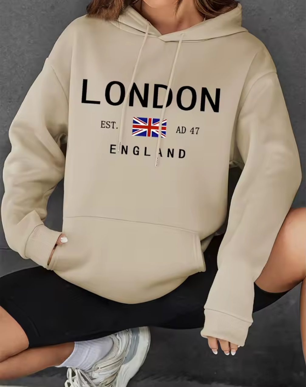 London England Hoodie – Stilren statement med ikonisk känsla