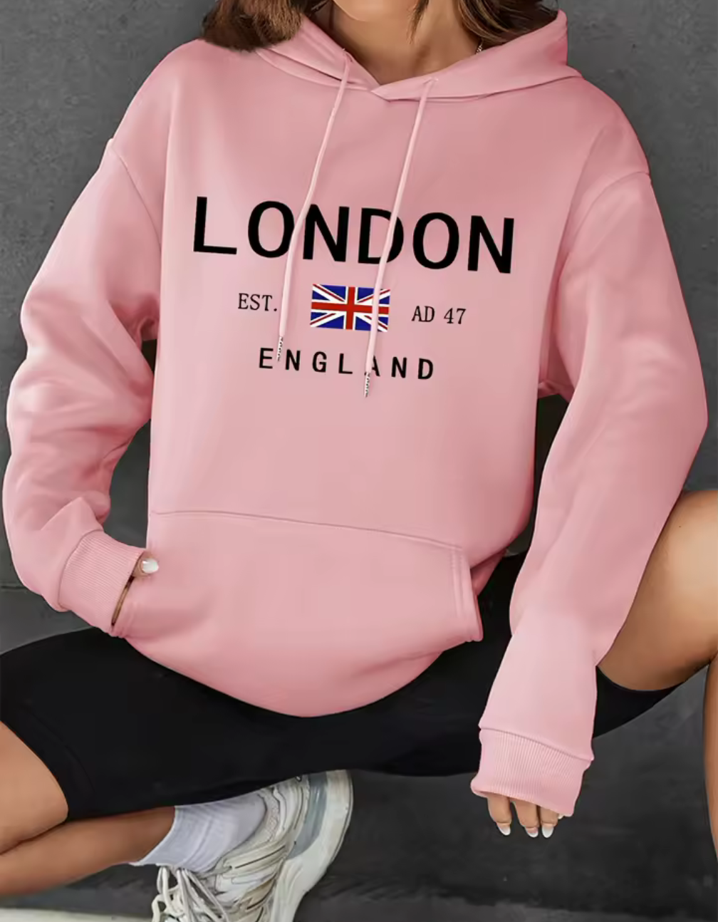 London England Hoodie – Stilren statement med ikonisk känsla