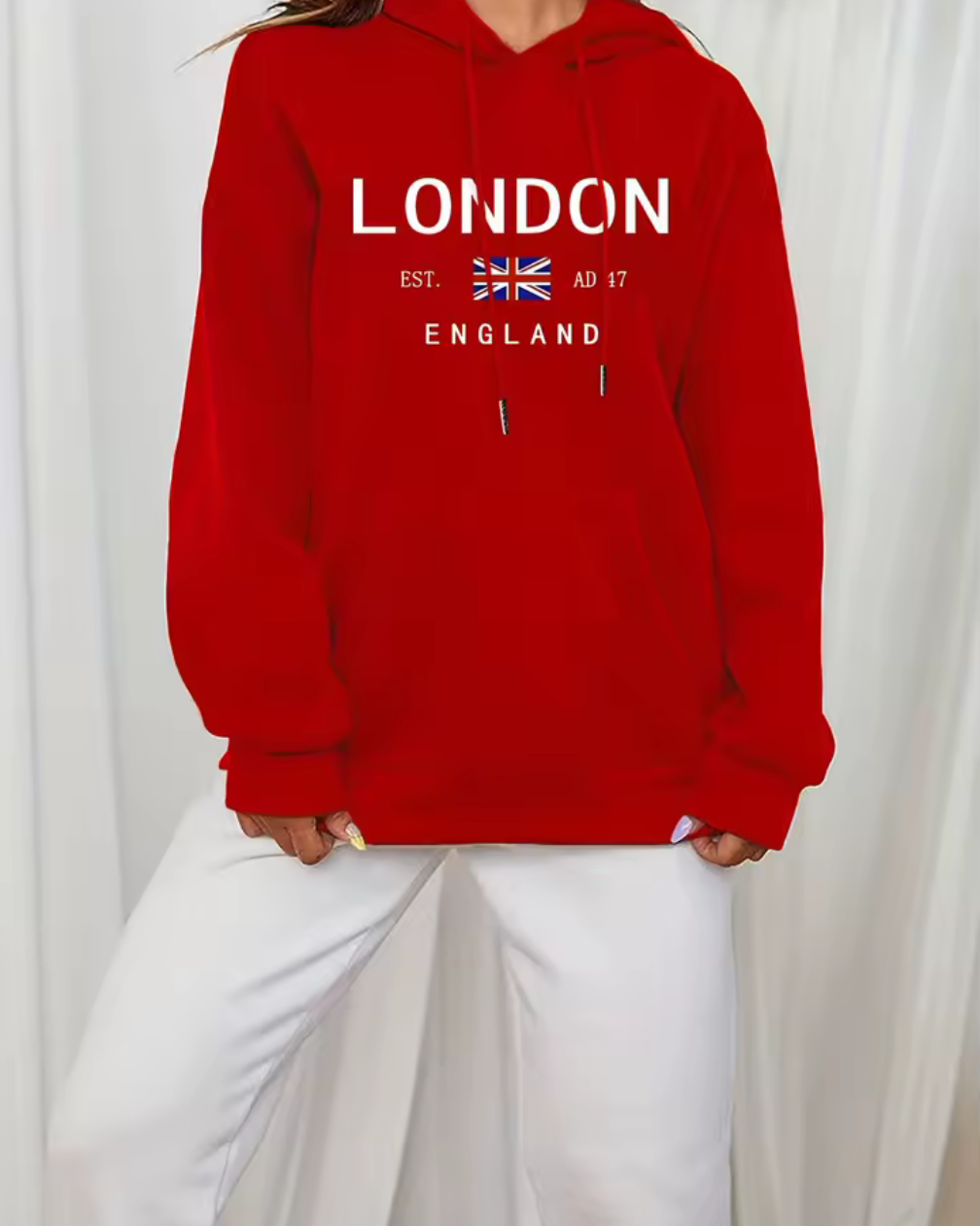 London England Hoodie – Stilren statement med ikonisk känsla