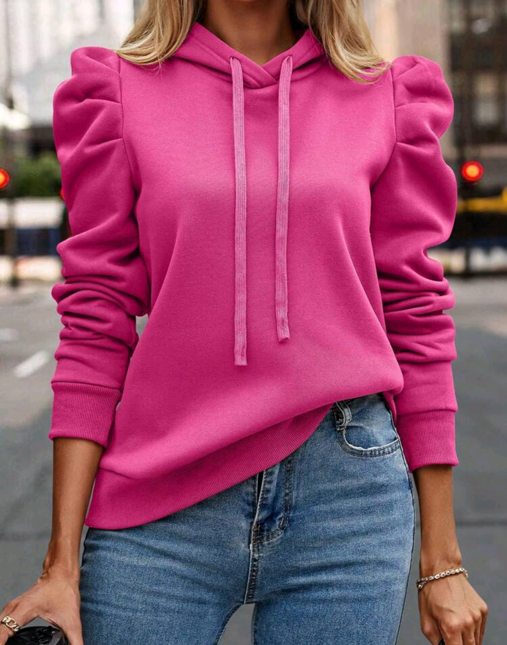 Puffärm Hoodie – Sporty meets Chic