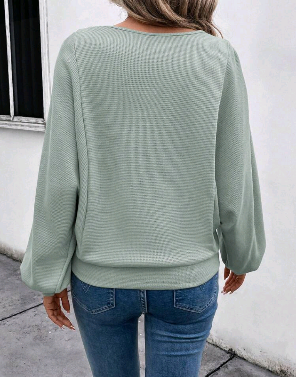 Luna Waffle Knit Tröja