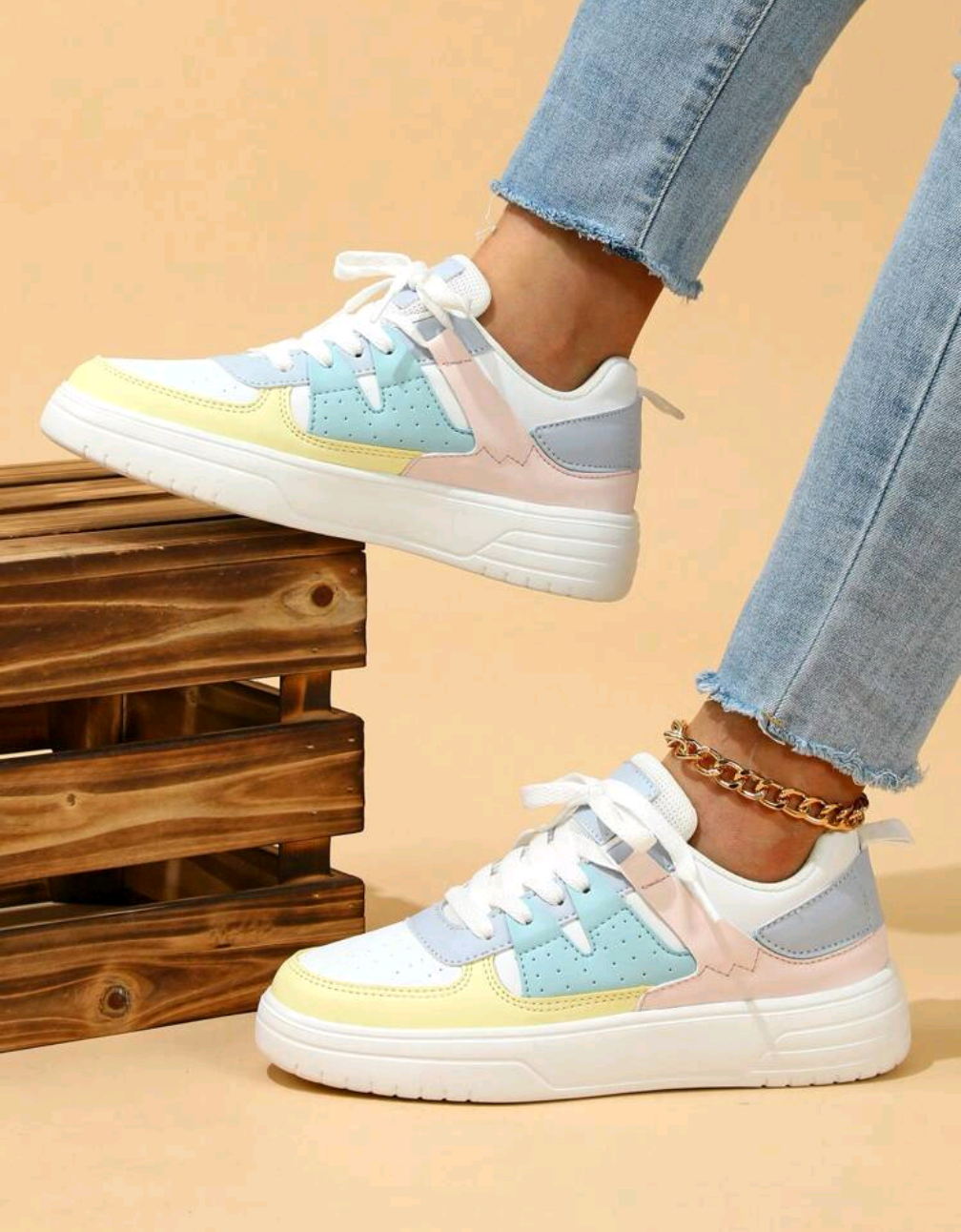 Pastellfärgade sneakers