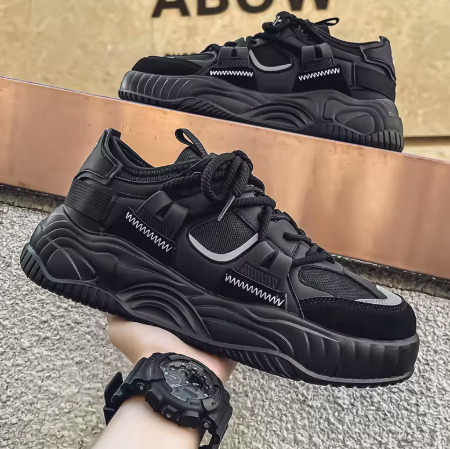Svarta Chunky Sneakers – Maskulin & Tuff Design