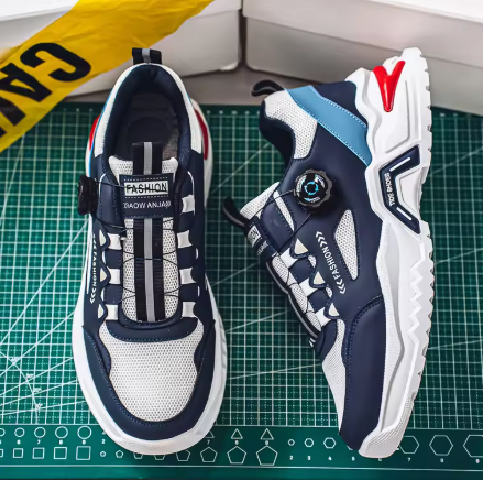 Blåvita Chunky Sneakers – Kraftfull Design & Överlägsen Komfort
