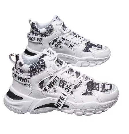 Höga Sneakers i Svart & Vitt – Statement Look