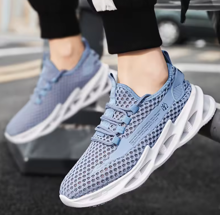 Blå Futuristiska Sneakers – Teknologi & Stil i Perfekt Harmoni