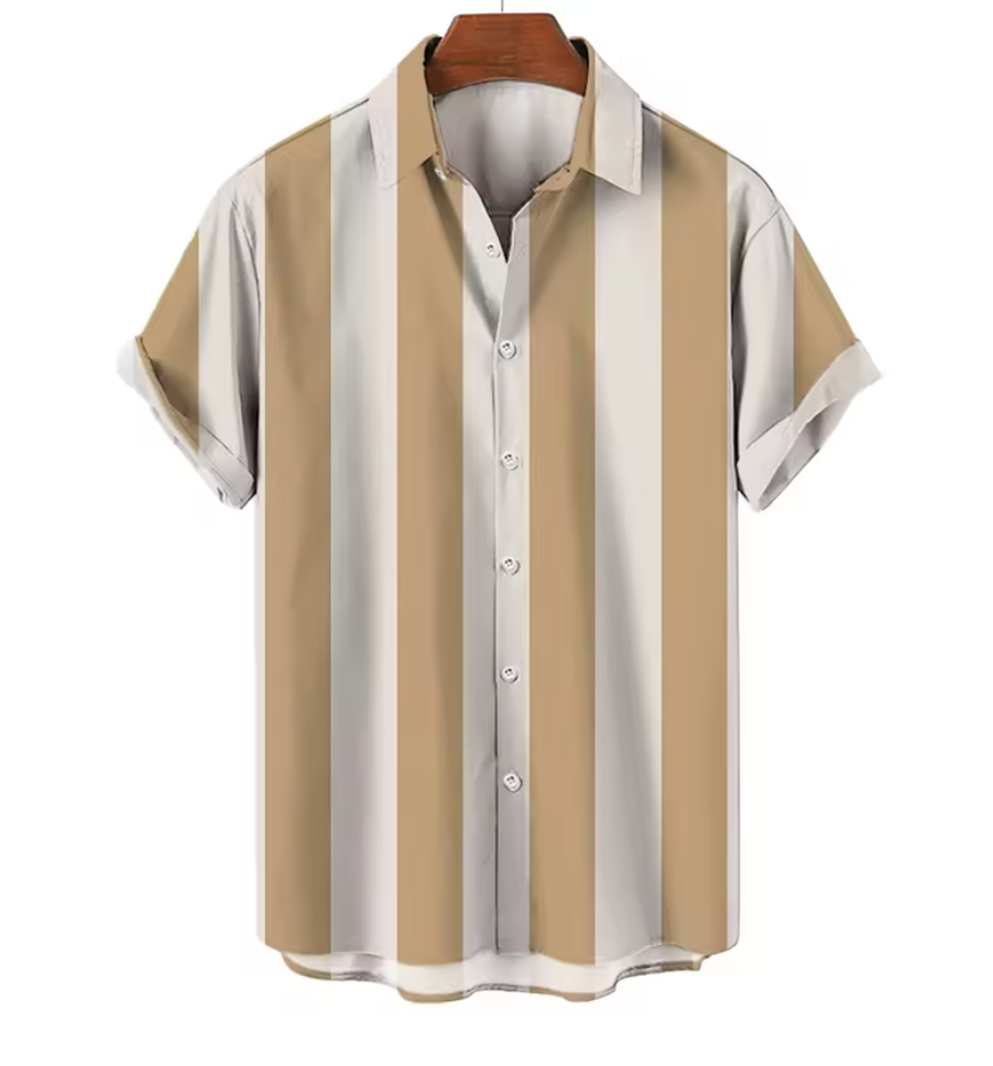 Sandside™ Striped Shirt – Kortärmad Herrskjorta