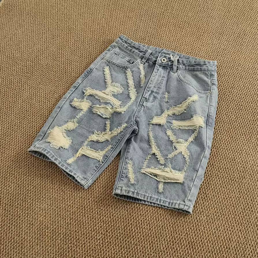 Distressed Jeansshorts – Ripped Streetstyle