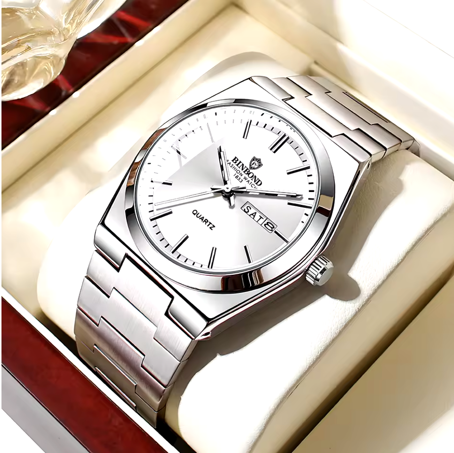 BINBOND Classic Quartz – Stilren elegans för varje tillfälle - Svart