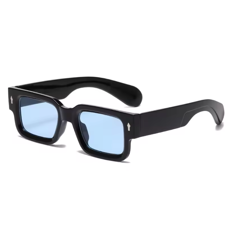 Retro Square Shades – Statement-solglasögon i färg