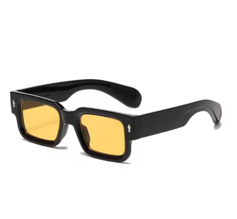 Retro Square Shades – Statement-solglasögon i färg