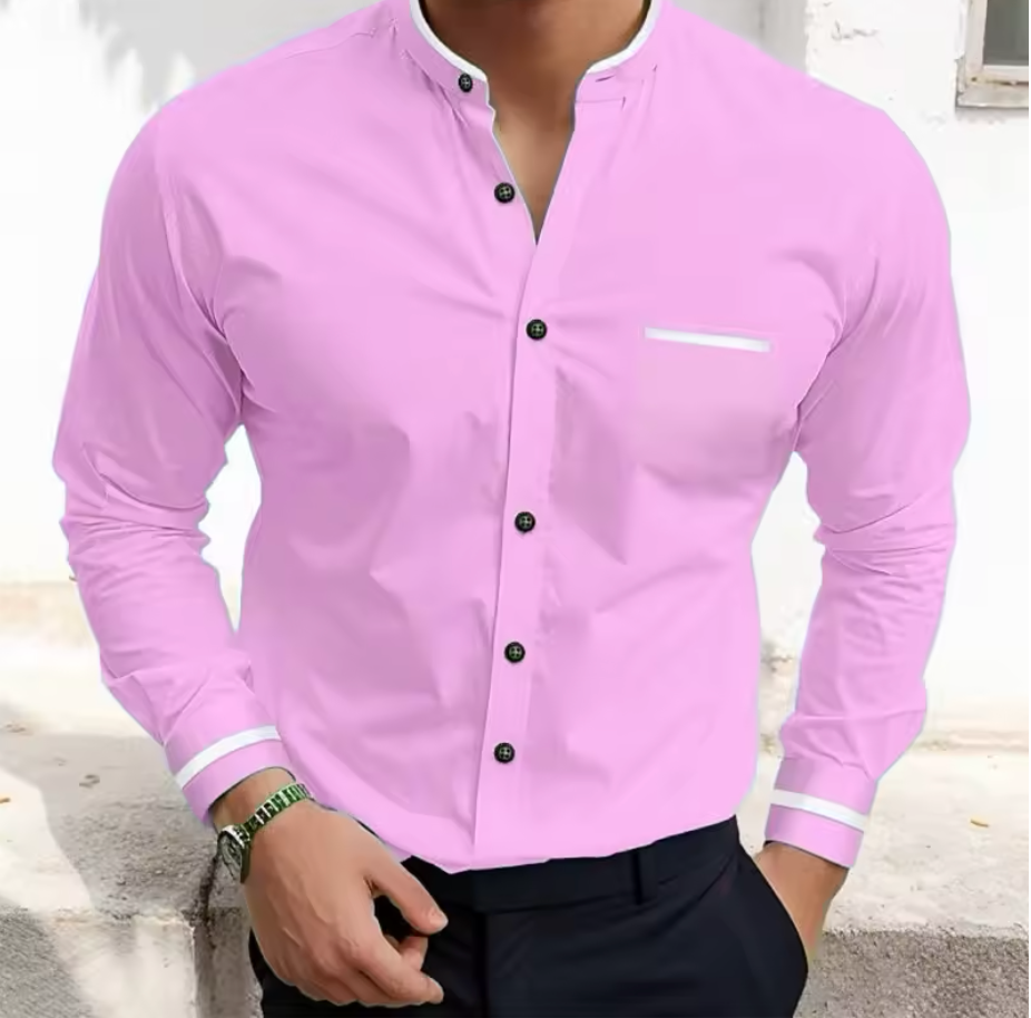 Pink Detail Shirt – Färgstark stil med eleganta detaljer