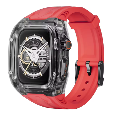 Futuristisk sportklocka med transparent boett – maximal stil och funktion i ett! / Orange