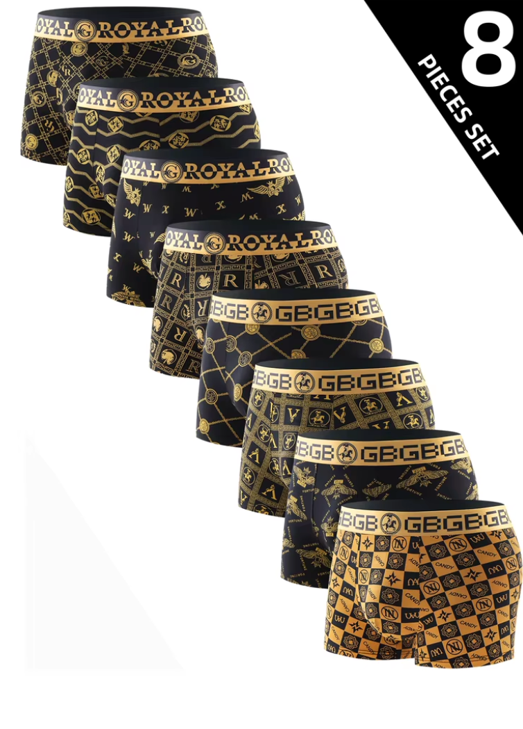 8-pack boxershorts – "Royal Gold Edition"