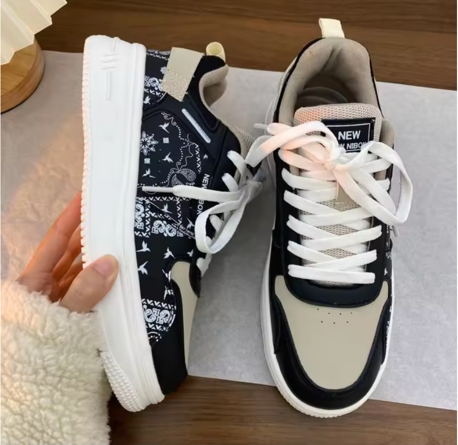Streetstyle Deluxe – Chunky sneakers med exklusivt mönster