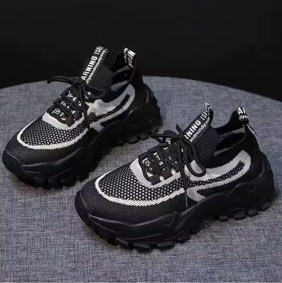 Flex Fusion – Lätta chunky sneakers i meshdesign