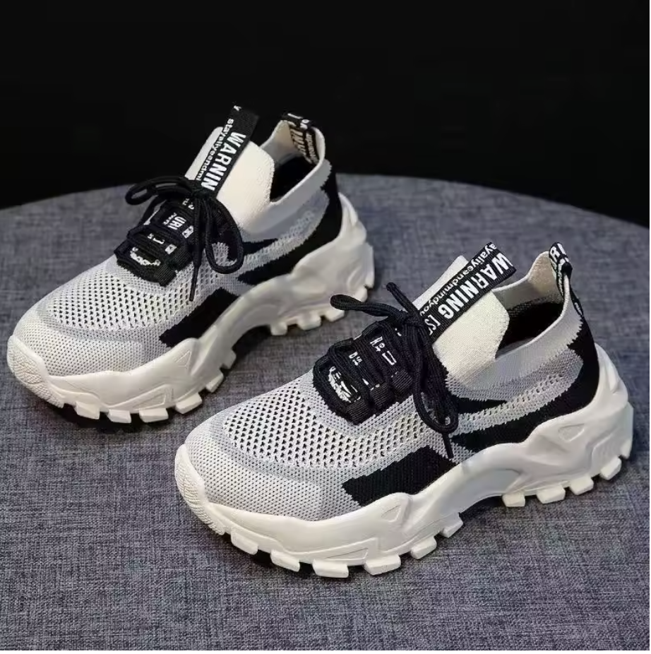 Flex Fusion – Lätta chunky sneakers i meshdesign